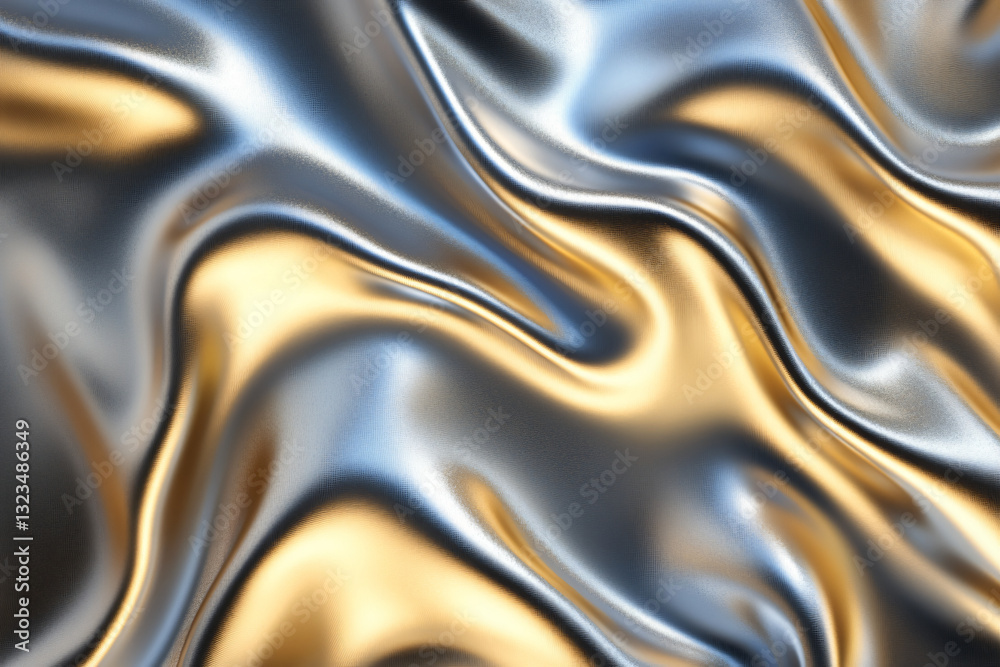 Elegant metallic surface showcasing a gradient of gold and silver for high-end artistic visuals and background design Elegant metallic surface showcasing a gradient of gold and silver for high-end artistic visuals and background design