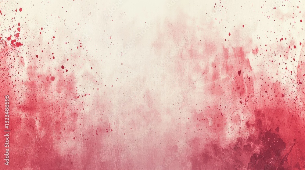 Obraz premium Abstract Background with Red and Pink Watercolor Splash Texture