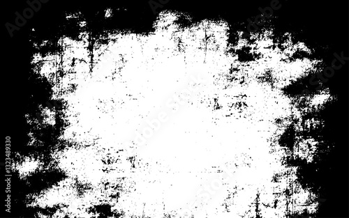 Wallpaper Mural Black grunge texture stock illustration.  Grunge black and white pattern. Monochrome particles abstract texture. Background of cracks, scuffs, chips, stains, ink spots, lines. Dark design background  Torontodigital.ca
