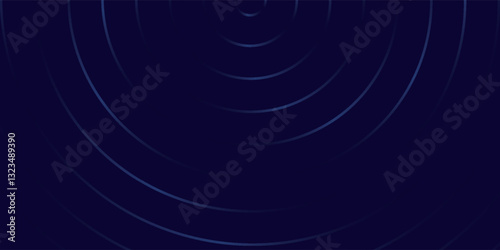 Blue abstract background with glowing circles. Swirl circular lines pattern. Geometric spiral. Twirl element. Modern graphic design. Futuristic technology concept.