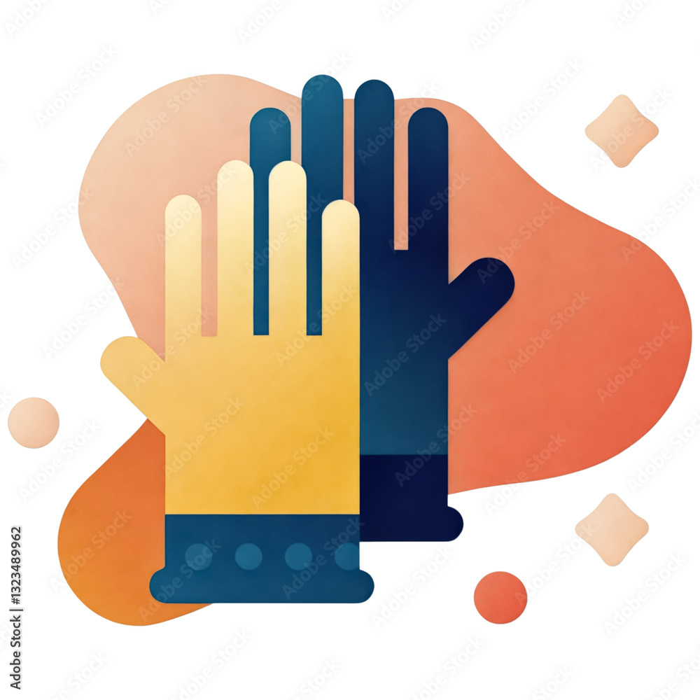 Obraz premium Safety gloves icon