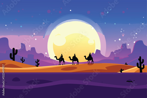 A breathtaking metaverse desert scene avatars explore towering sandstone formations under a vibrant digital sunset.  Detailed textures, realistic lighting.
