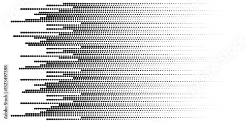 grunge Halftone white and black dots pattern and black gradient grunge texture background. Dotted line comic sport style vector illustration