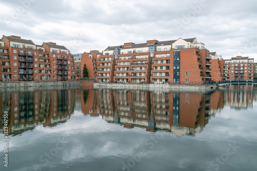 Architecture and symmetry in the mirror of water photo