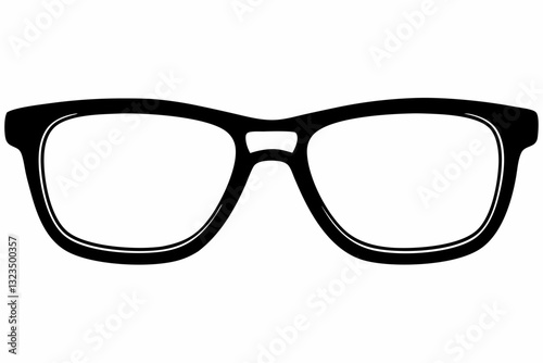 Eyeglasses reading minimalist vector design. silhouette vector illustration