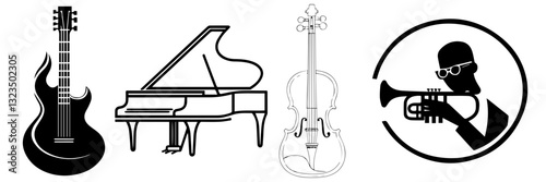 The Art of Music: Stunning Musicians Silhouette Designs
