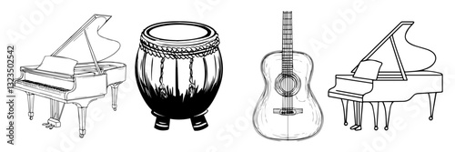 The Art of Music: Stunning Musicians Silhouette Designs
