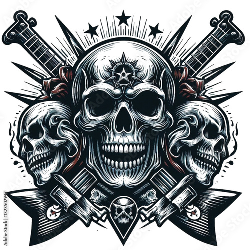 Skull Rock vector