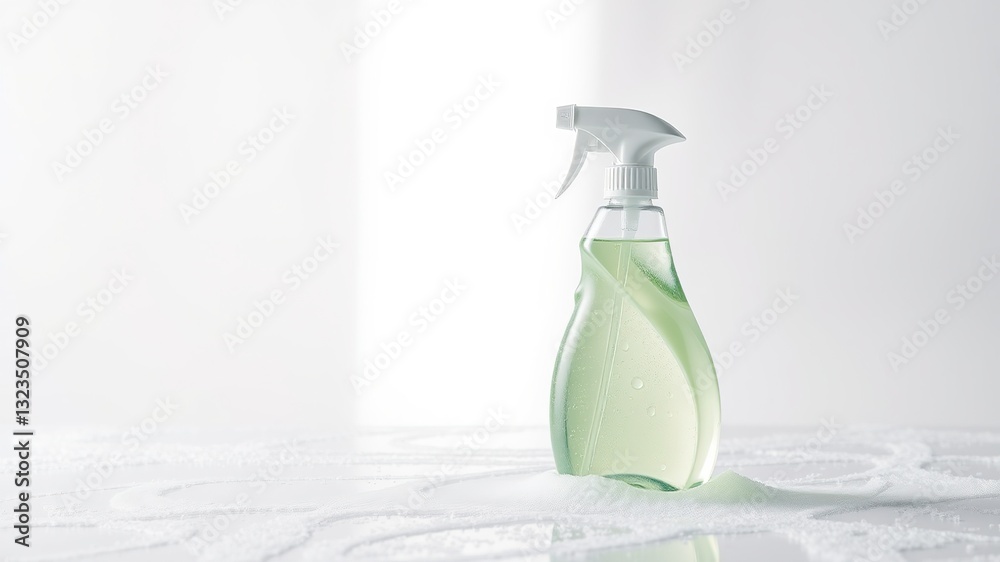 Obraz premium Lime Green & Mauve Cleaner - Dynamic Light Streak