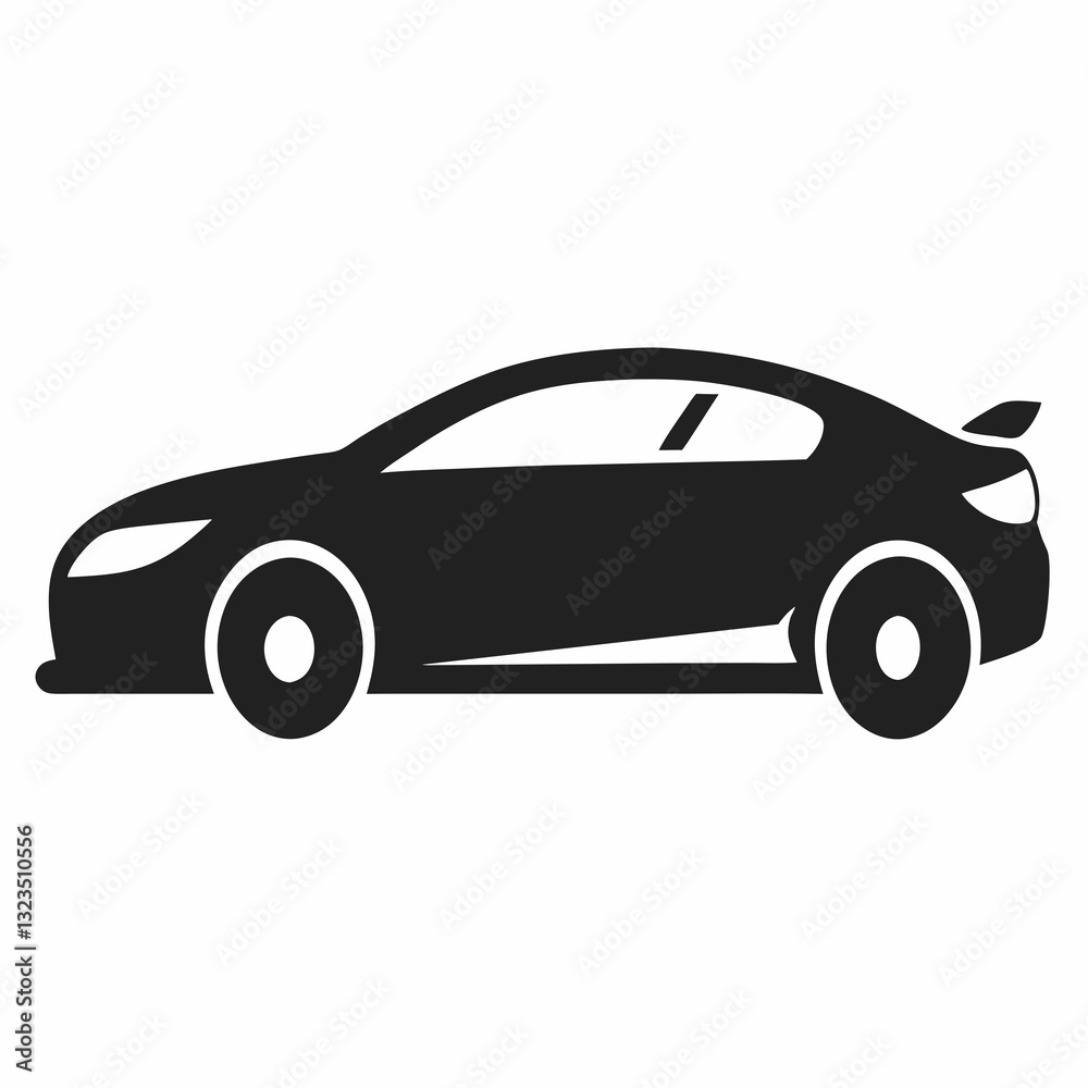 Fototapeta premium black sports car