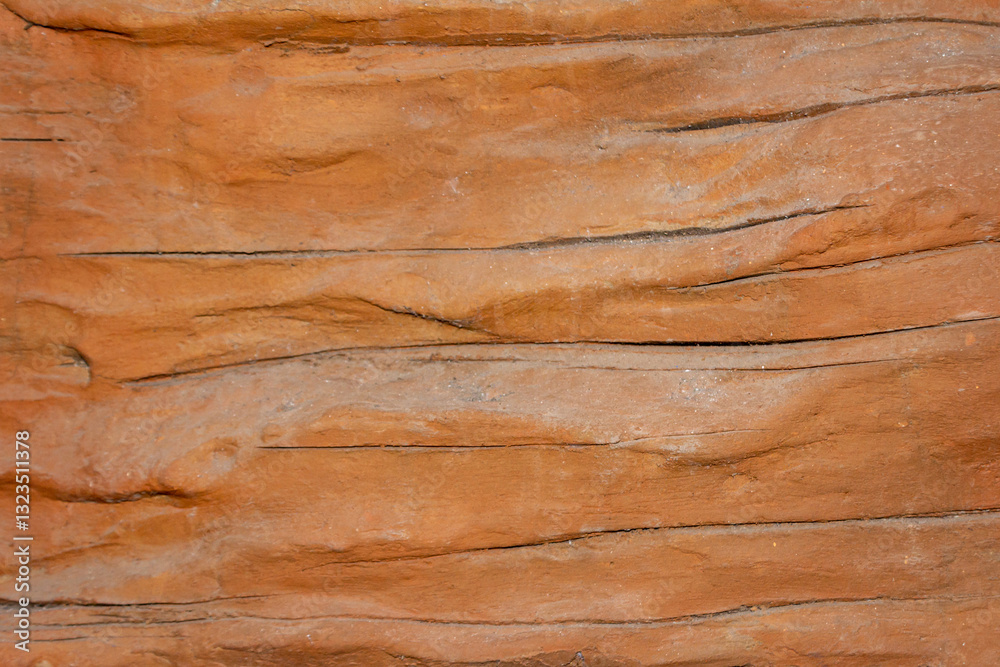 Textured Wall with Artistic Relief Painting and Rough Surface Detail