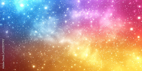 Cosmic Nebula: A Dreamy, Multicolored Galaxy Canvas