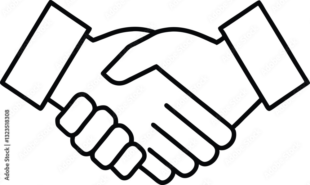handshake icon line art vector illustration,handshake out line icon handshake icon line art vector illustration,handshake out line icon