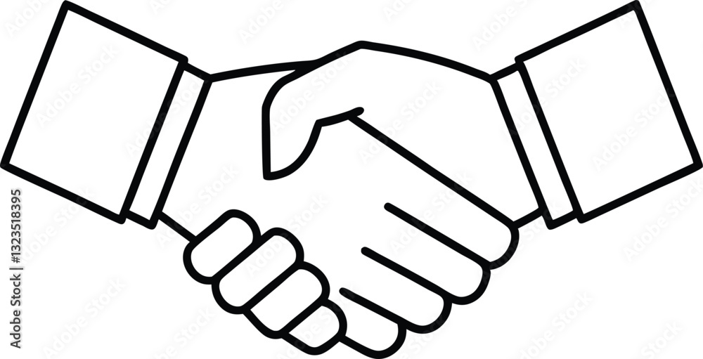 handshake icon line art vector illustration,handshake out line icon handshake icon line art vector illustration,handshake out line icon