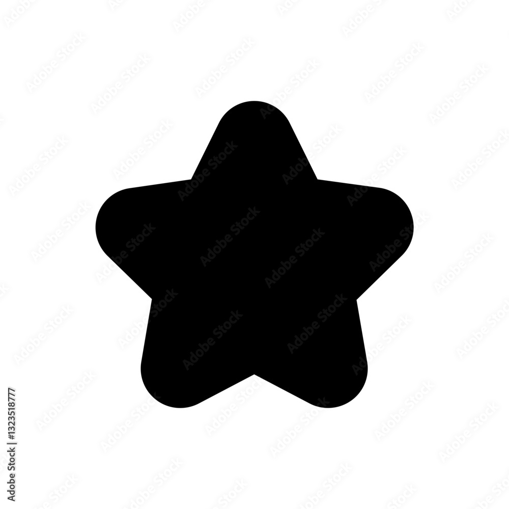 A fully filled star icon for ratings, favorites, or highlights. A fully filled star icon for ratings, favorites, or highlights.