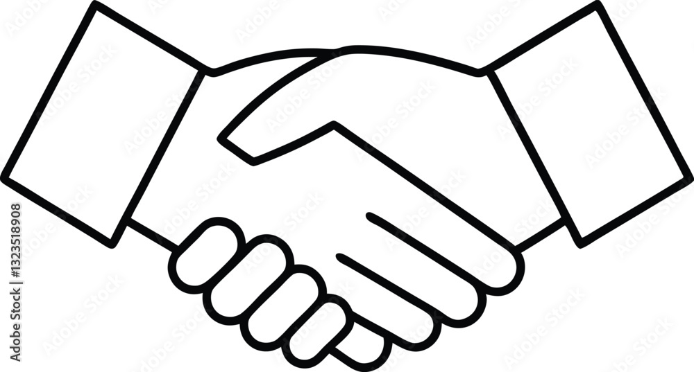 handshake icon line art vector illustration,handshake out line icon handshake icon line art vector illustration,handshake out line icon