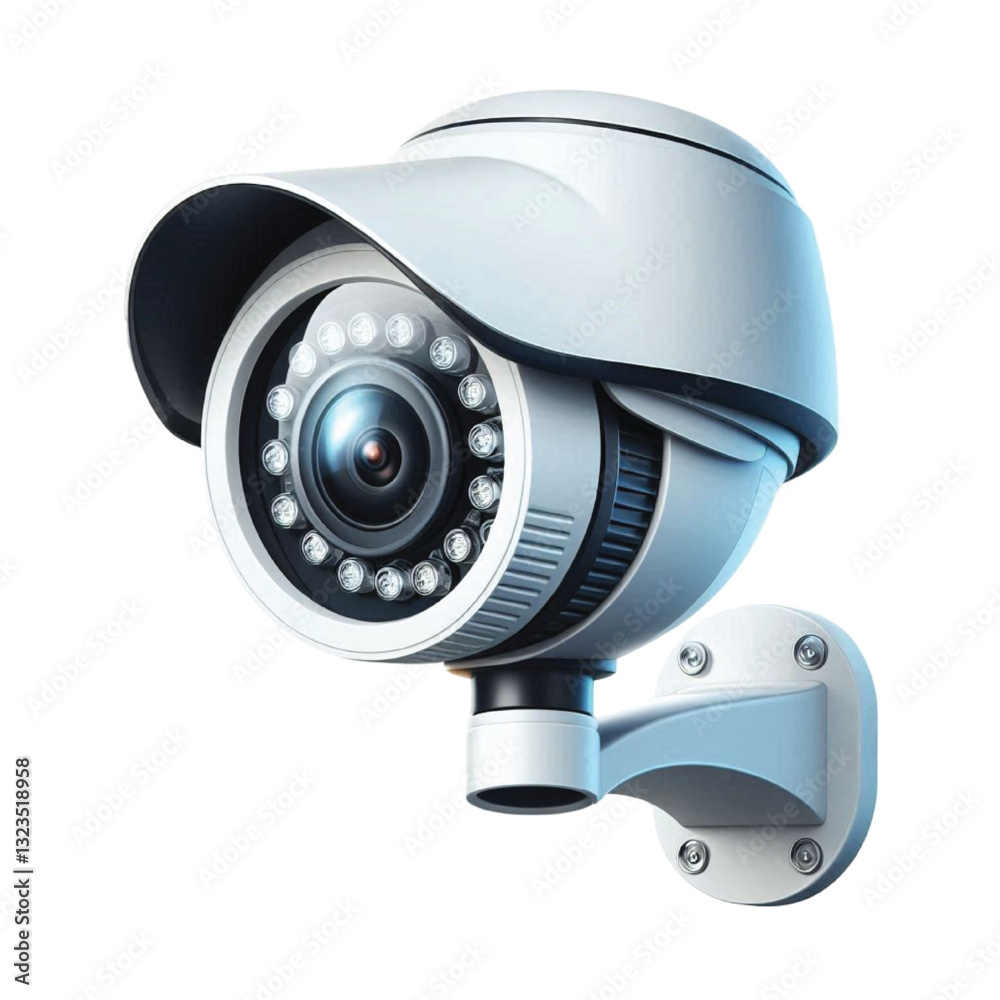 Obraz premium security camera on white background