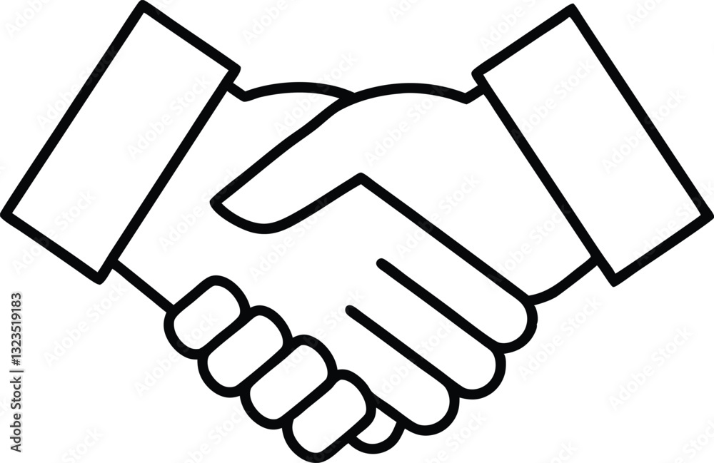 handshake icon line art vector illustration,handshake out line icon handshake icon line art vector illustration,handshake out line icon