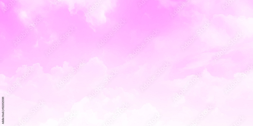 Beautiful view of pink sky. Natural sky. Pink sky with scattered white cumulus clouds. Beautiful view of pink sky. Natural sky. Pink sky with scattered white cumulus clouds.