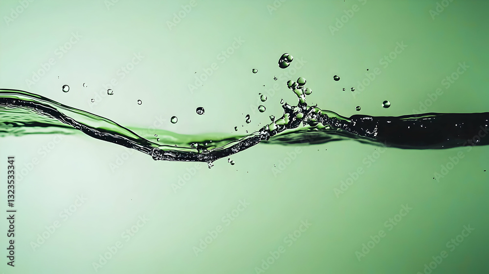 A close up view of flowing water with bubbles A close up view of flowing water with bubbles