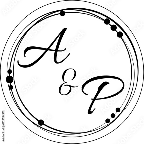 Ready-to-use vector wax seal for customizing your own stamp. timbro in ceralacca pronto da utilizzare per personalizzare partecipazioni di matrimonio. photo