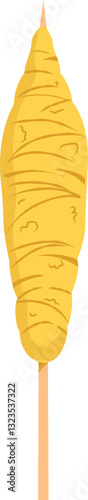 Egg roll Indonesian food illustration