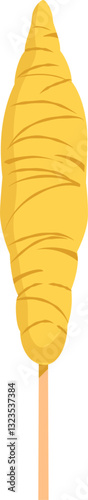 Egg roll Indonesian food illustration