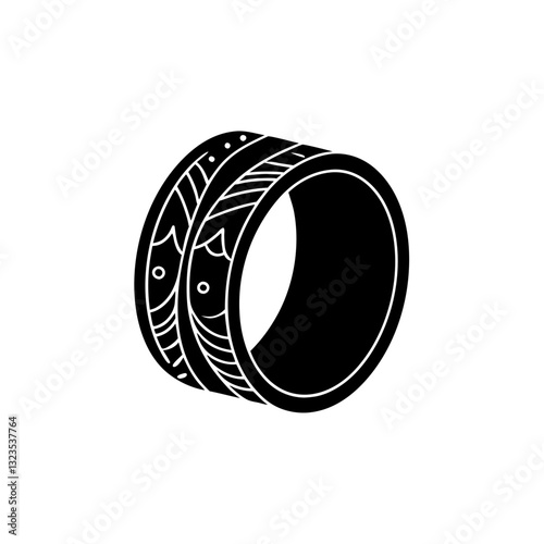 creative details yoga wheel icon vector illustration 
