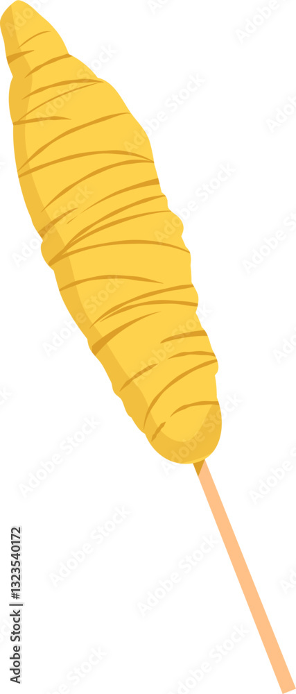Obraz premium Egg roll Indonesian food illustration