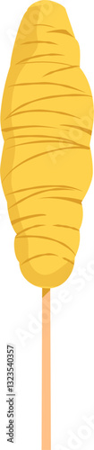 Egg roll Indonesian food illustration