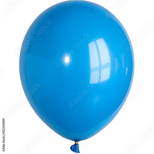 Blue Balloon isolated on Transparent Background