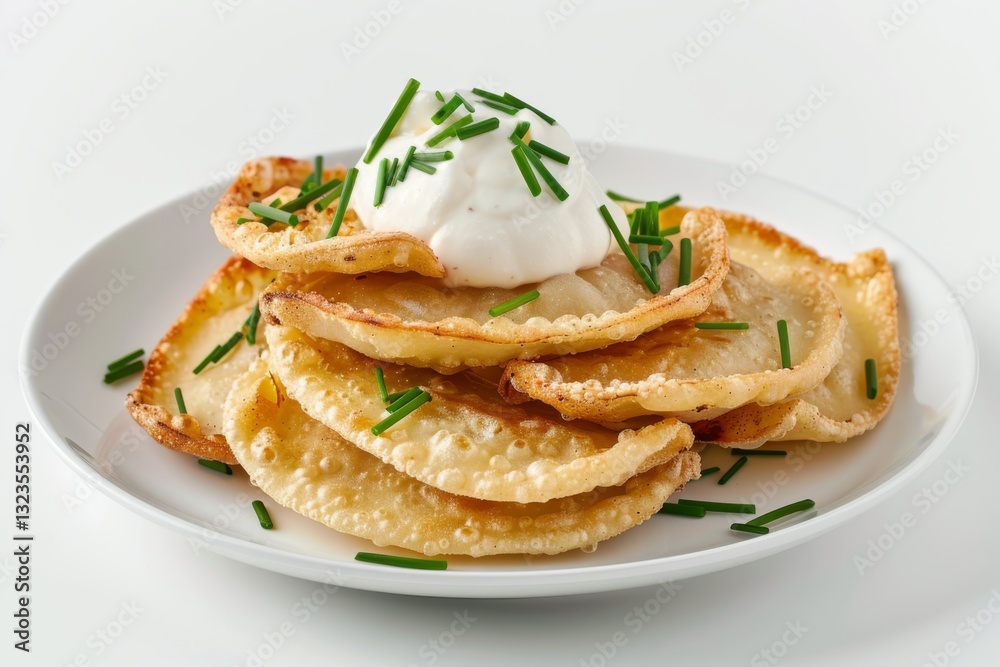 Delicious Polish Pierogi with Toppings Delicious Polish Pierogi with Toppings