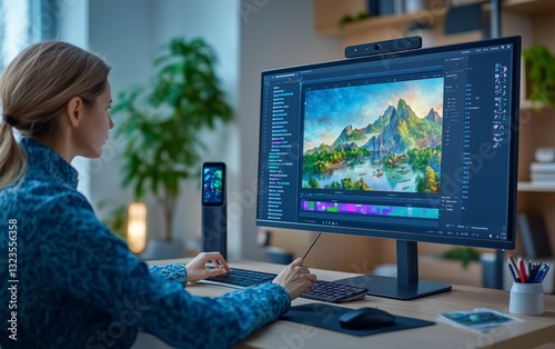 Digital Art Editing on a Modern Workstation: A Creative Process
