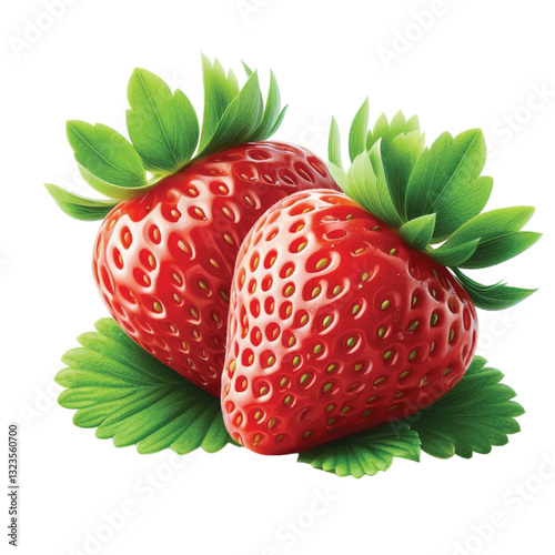 strawberry isolated on white