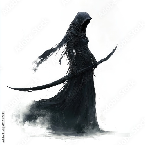 Dark Fantasy Art Grim Reaper Illustration
