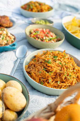 Veganes Picnic im Sommer / Veganes Essen