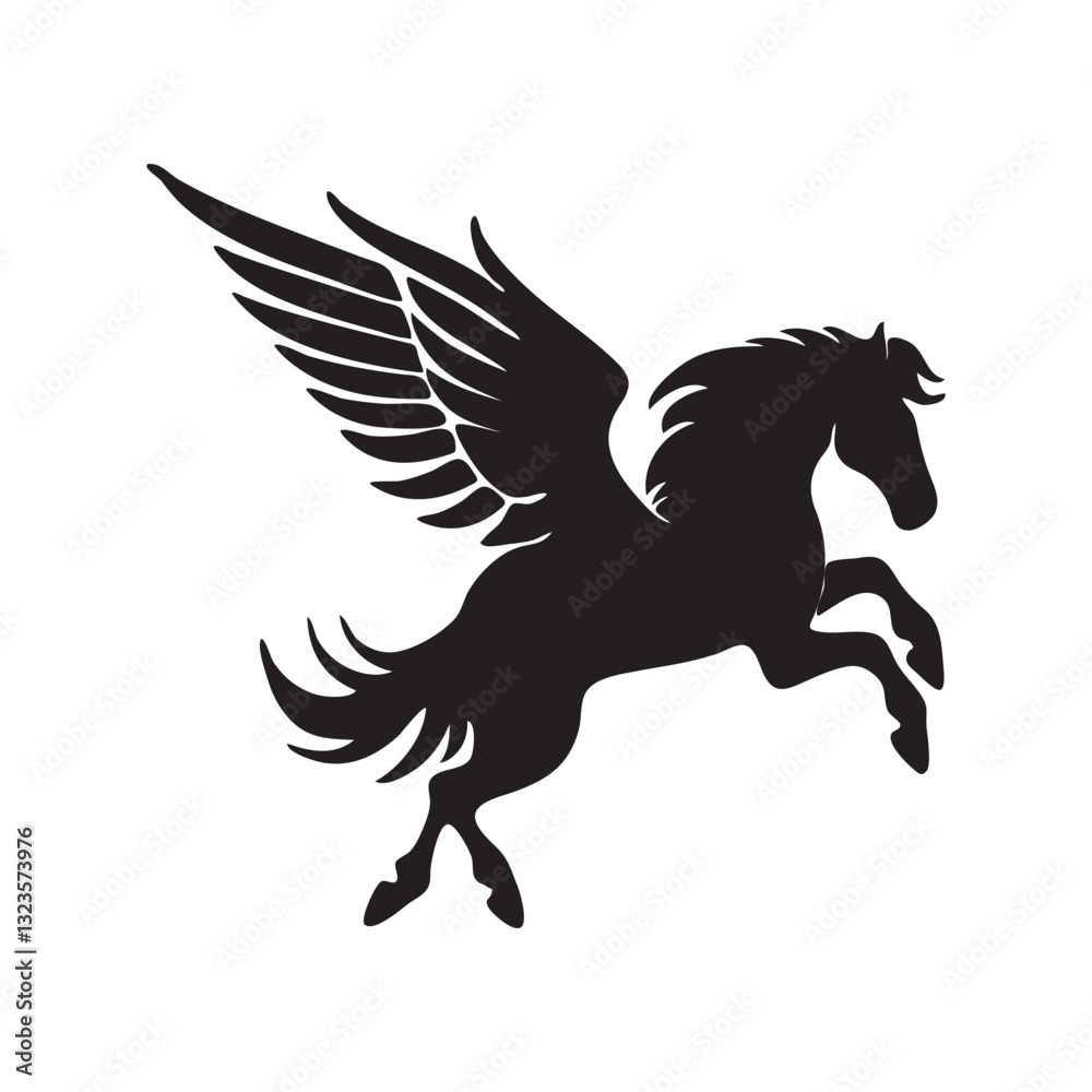 Pegasus icon vector illustration