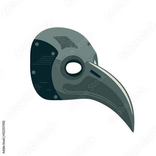 Plague Doctor Mask Vector Art Historical Medieval Illustration