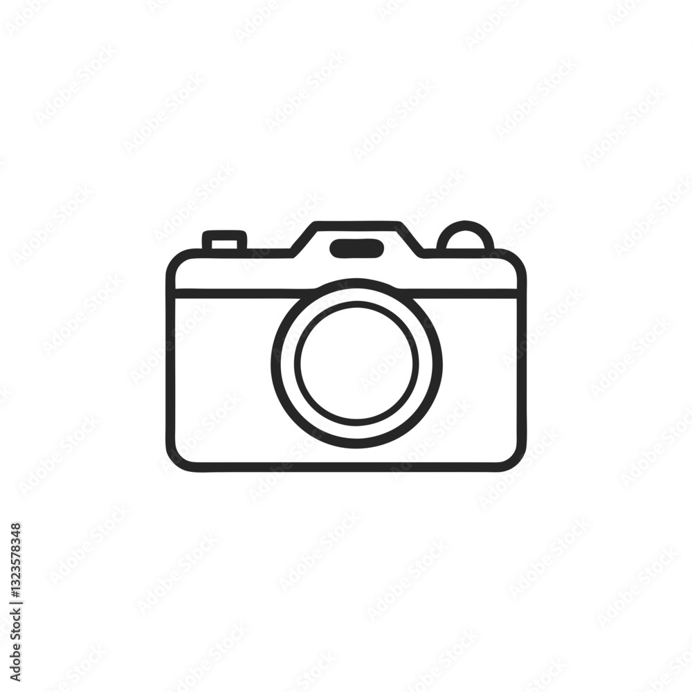 Black Outline Camera Vector for Designs and Digital Use Black Outline Camera Vector for Designs and Digital Use