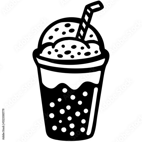 Bubble Tea Vector Illustration Perfect for Menu Design and Branding