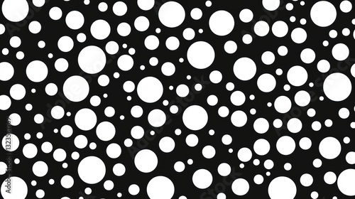 Unique Rectangular Seamless Pattern: Dots, Polkadots & Pointillism - Inspired Backdrop