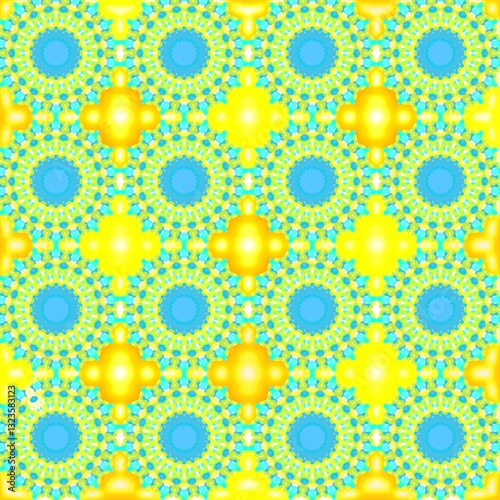 bright Green Circle Pattern design