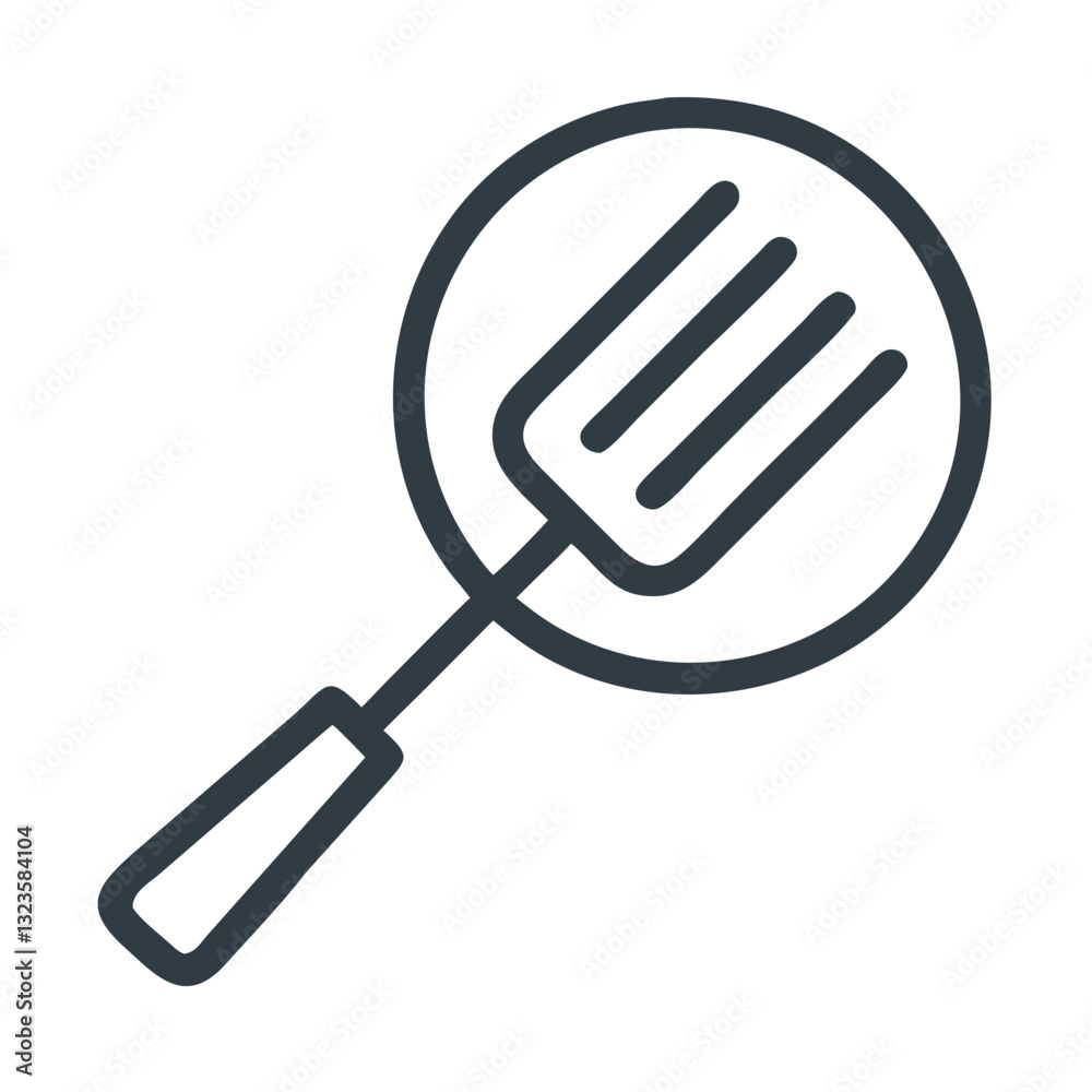 Kitchen Cooking Spatula Vector Design for Culinary Tools and Kitchenware Use Kitchen Cooking Spatula Vector Design for Culinary Tools and Kitchenware Use
