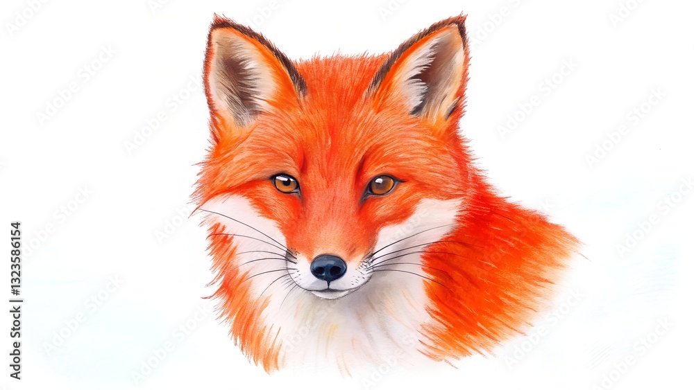 Obraz premium red fox isolated on white