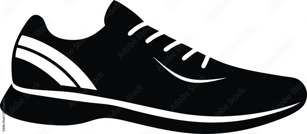 sport shoes silhouette vector illustration sport shoes silhouette vector illustration