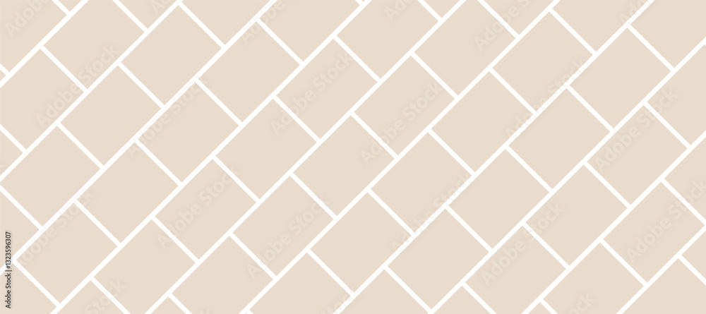 Beige vector seamless pattern with diagonal geometric shapes Beige vector seamless pattern with diagonal geometric shapes