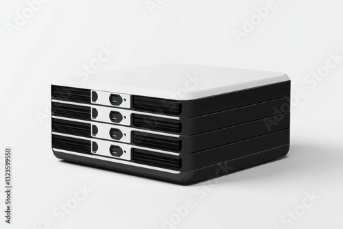 Plakat NAS Server for Small Businesses: RAID Storage Array with Backup and Cloud Connectivity