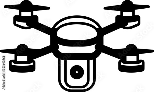 Drone Icon: Modern Aerial Technology for Surveillance and Exploration