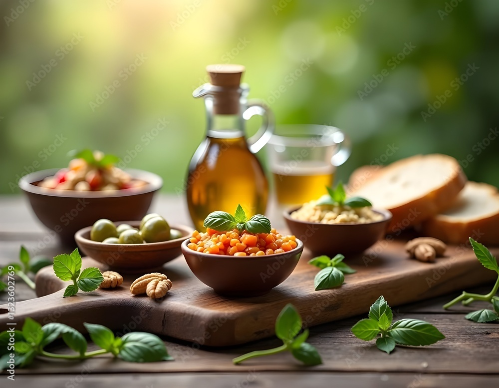 Traditional Greek food products showcasing authentic Mediterranean flavors