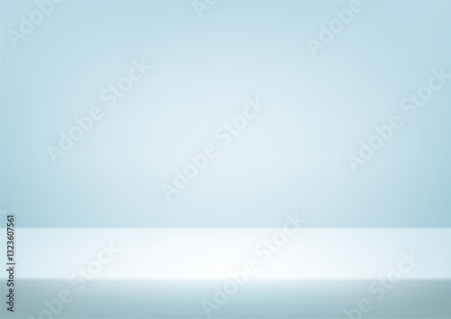 Wallpaper Mural Empty white and gray studio background. Simple and clean light box space for selling products, backdrop, wallpaper, background, text. Empty room with light effect. Torontodigital.ca